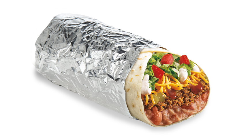 EPIC COMBO 
BEEF & BEAN BURRITO