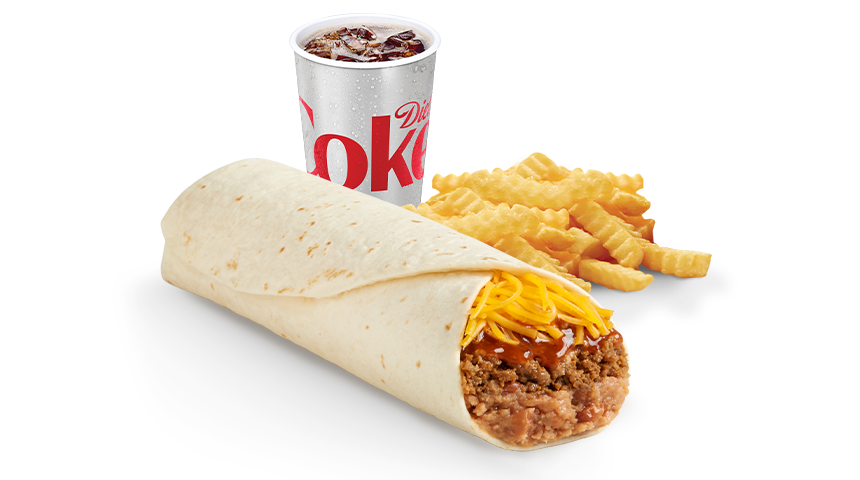 Del Combo Beef & Bean Burrito Meal